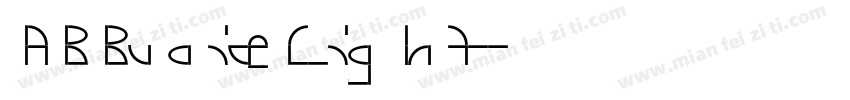 ABBvoice Light字体转换
